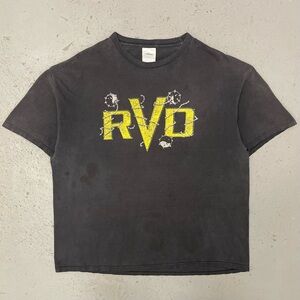 Vintage 2000s WWE Rob Van Dam Rare Double Sided Wrestling T Shirt XXL